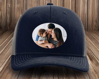 Custom Photo Trucker Hat, Personalized DTF Printed Snapback Cap