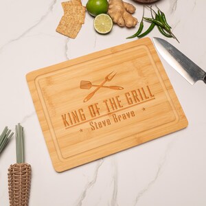 Cutting Board Fathers Day Gift, Grilling Board, Wooden Cutting Board, Personalized Bbq Cutting Board Grill Gift For Dad, Grill Accessories