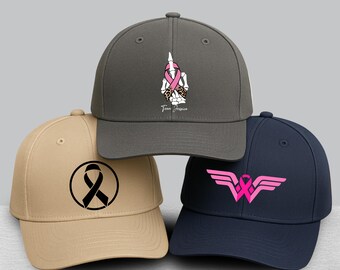 Custom Pink \'Believe Hope Fight\' Breast Cancer Awareness Cap Fight Cancer Inspirational Gifts for Women, Breast Cancer  main image 3