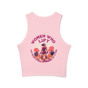 Empowering Women&#39;s Gym Tank Top, Fitness Apparel, Workout Gear, Women Who Lift, Motivational Tank, Gift for Her