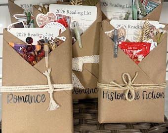 Blind Date with a Book, Personalized Book Lover Gift Bundle Bookworm, Mystery Bookish Gifts