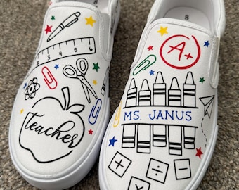 Handmade Teacher Shoes: Custom Slip-Ons