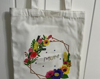 Handmade personalised tote bag