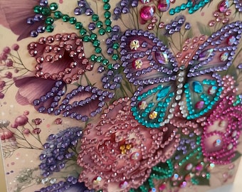 Any occasion handmade Crystal card