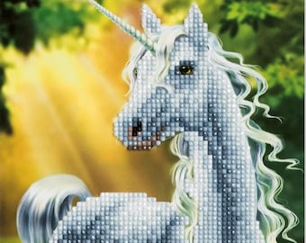 Unicorn Handmade Crystal card