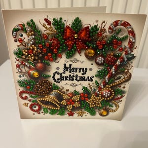 Merry Christmas wreath handmade cards