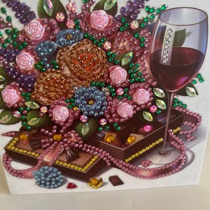 Carte en cristal faite main de célébration