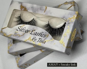 Silver Lashes von Tina - Wiederverwendbare Nerzstreifen, Natürlicher Full Glam