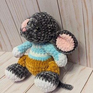 Mimzy the Crochet Mouse – 8&quot; Handmade Plush Toy, Amigurumi Stuffed Animal, Cute Gift for Kids and Mouse Lovers