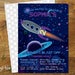 Printable Rocket Birthday Invitation Digital Outer Space Birthday ...