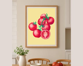 Tomato Watercolor Art