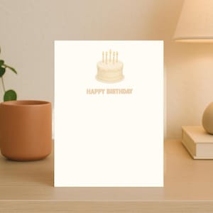Cartão de Parabéns Inspirado em The Sims - Cartão de Feliz Aniversário Engraçado com o Icônico Bolo de Aniversário dos The Sims - Cartão de Saudações para Jogadores
