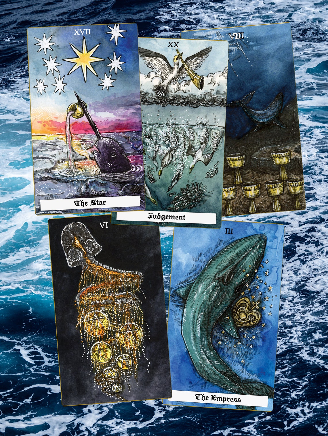 PREORDER / The Ocean Tarot Deck 78 card tarot deck with Etsy