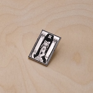 The Cat High Priestess | Major Arcana tarot enamel pin