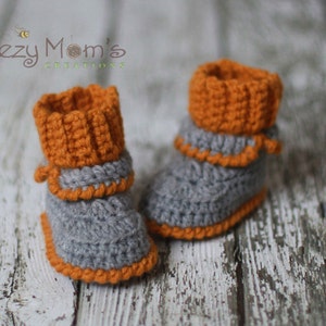 Download PDF crochet pattern b005 - Baby Cozy ribbed booties
