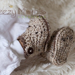 Download PDF crochet pattern b004 Baby Urban boots image 2