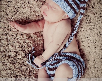 Download PDF knitting pattern k-06 - Knit Newborn Elf hat and diaper cover
