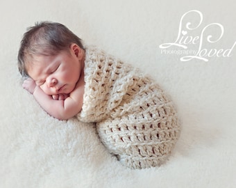Download PDF crochet pattern s006 - Newborn Chunky cocoon