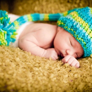 Download PDF knitting pattern k-07 Knit Newborn Pixie hat image 3