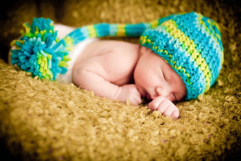 Download PDF knitting pattern k-07 Knit Newborn Pixie hat image 3