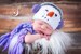 Download PDF crochet patterns 048 - Snowman with earmuffs hat - Multiple sizes from newborn through 12 months 
