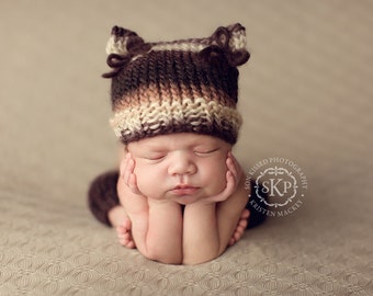 Download PDF knitting pattern k-30 - Newborn Kitty hat and leg warmers