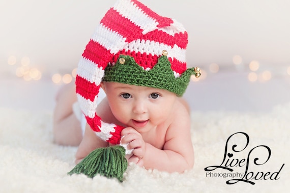 Download PDF Crochet Pattern 025 Christmas Elf Hat With Bells