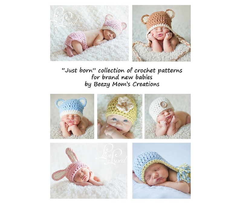 Find free crochet patterns for newborns and older in this adorable collection.