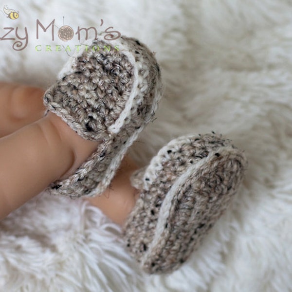 Download PDF crochet pattern b001 - Baby Loafers Booties