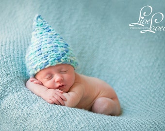 Download PDF crochet pattern 014 - Newborn Little Gnome Hat - Quick and Easy