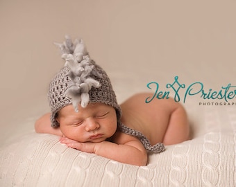 Download PDF crochet pattern 028 - Mohawk earflap hat - Multiple sizes from newborn through age 4