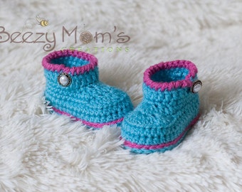 Download PDF crochet pattern b004 - Baby Urban boots