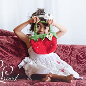 Download PDF crochet pattern Strawberry bag image 2