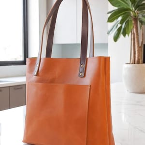 Leather Tote bag for Women large leather tote bag laptop work bag Leather Shoulder Bag Leather everyday Laptop work bag