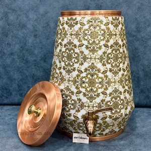 12 Liter Copper Water Dispenser Tank: Silk Enamel Finish