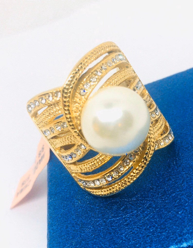 Chuck Clemency STS Statement Ring NOS Size 8 Gold Plated - Etsy