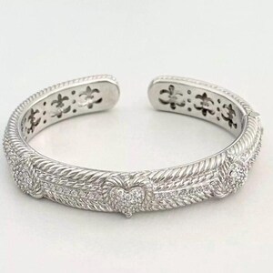 Pierre Cardin Modern Mid Century Sterling Silver 14K Cuff