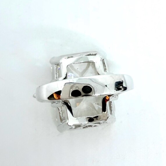 Kenneth Jay Lane KJL Large Clear Faceted Glass Ri… - image 9