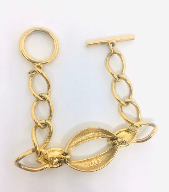 Beautiful Swarovski Chunky Link Bracelet Gold Plated … Gem