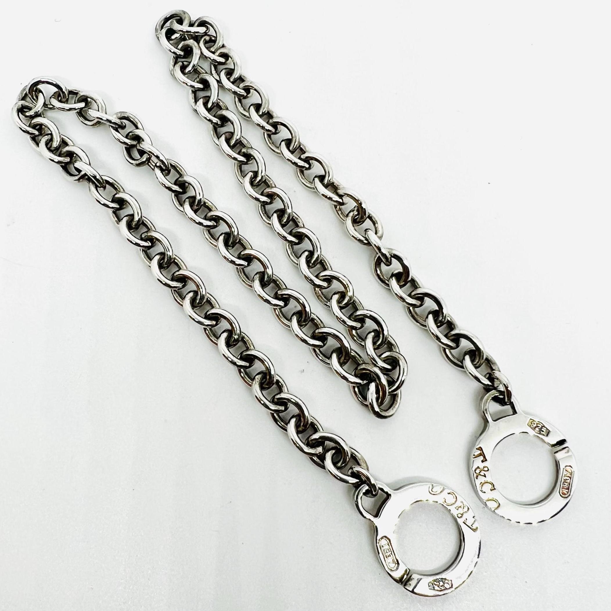 TIFFANY & Co. Sterling Silver 1837 Interlocking Circle Signed