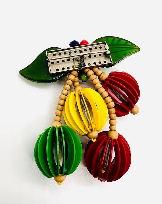 Early MIRIAM HASKELL Bakelite “Lampshade” Dangle … - image 9