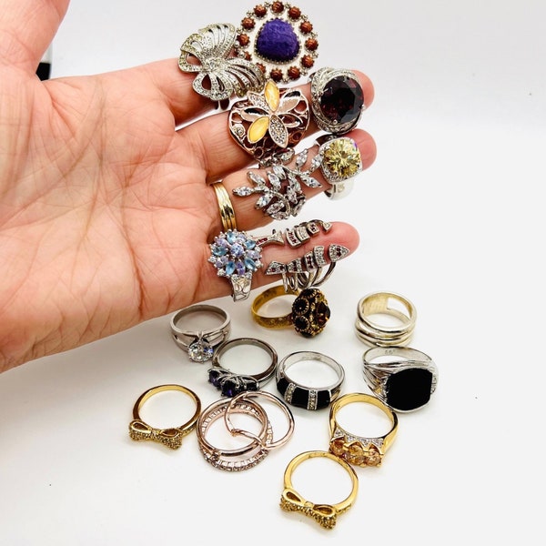 Costume Rings Lot Etsy