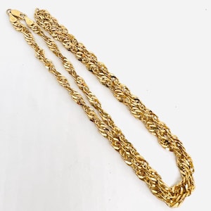 Chunky MILOR Sterling Silver Vermeil Multi Link Necklace 25gm Fine Vintage Designer Jewelry