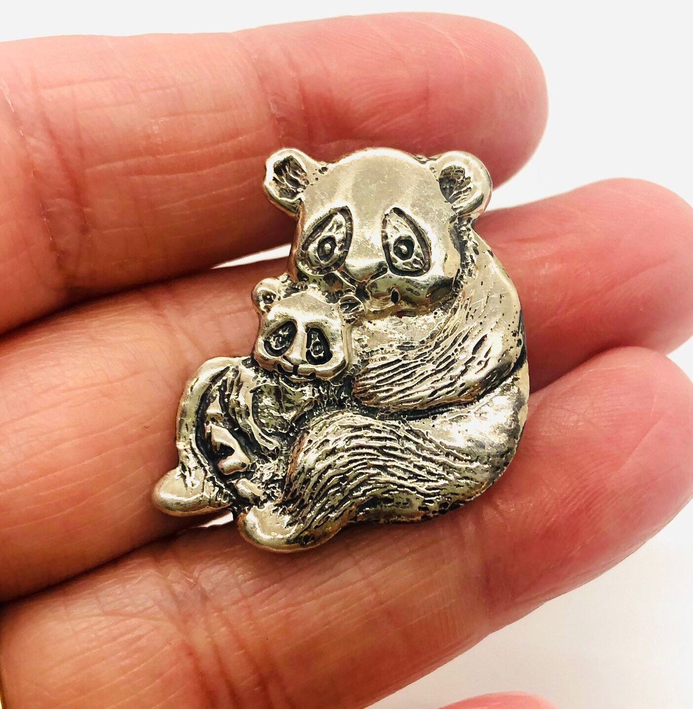 Vintage America Silver Panda Brooch Vintage Avon Pandy Bear Pin (8047) 1973 Panda Bear Brooch - Etsy main image 3