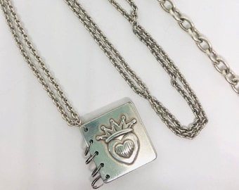 BRIGHTON Storybook Necklace Living Heart Retired Vintage Designer Jewelry