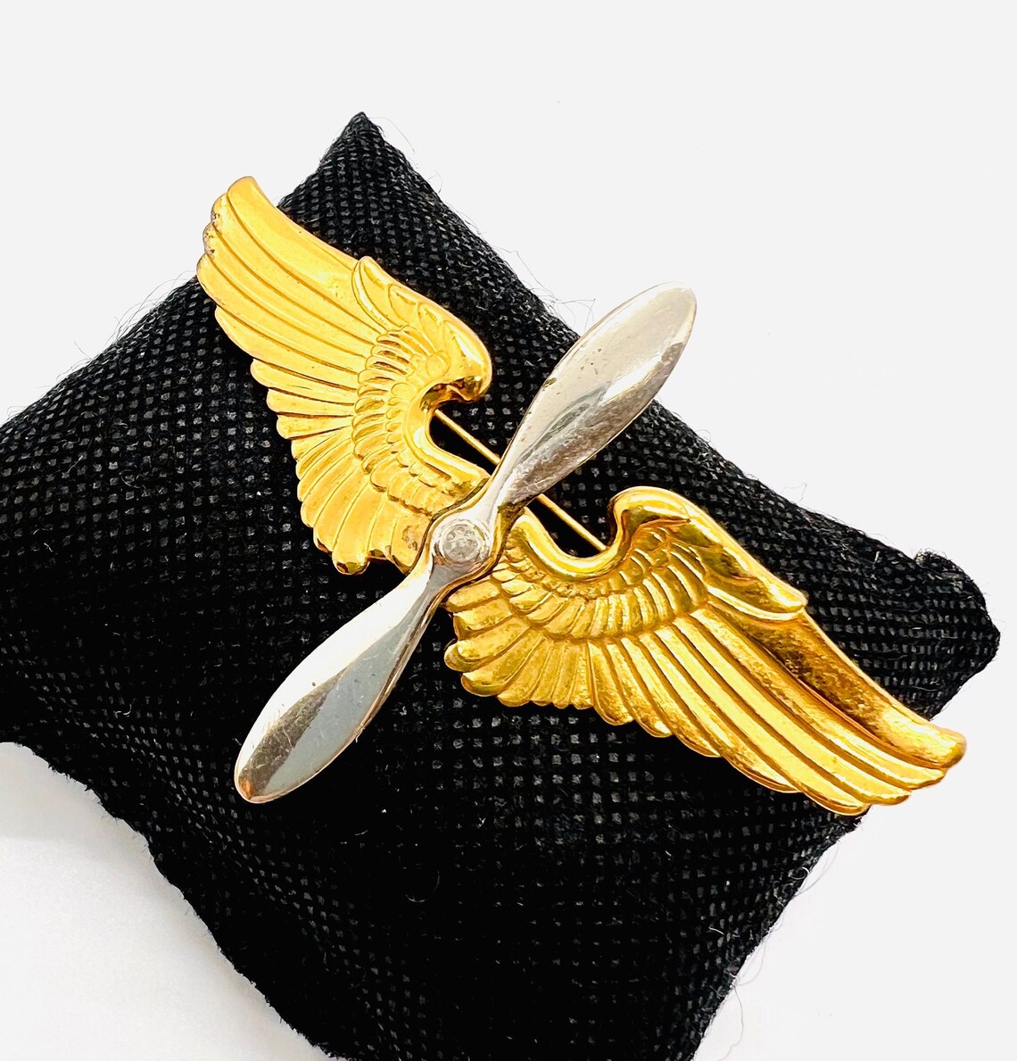 Large WW2 TRUART Large Sterling Silver Army Air Corps Sweetheart Brooch ...