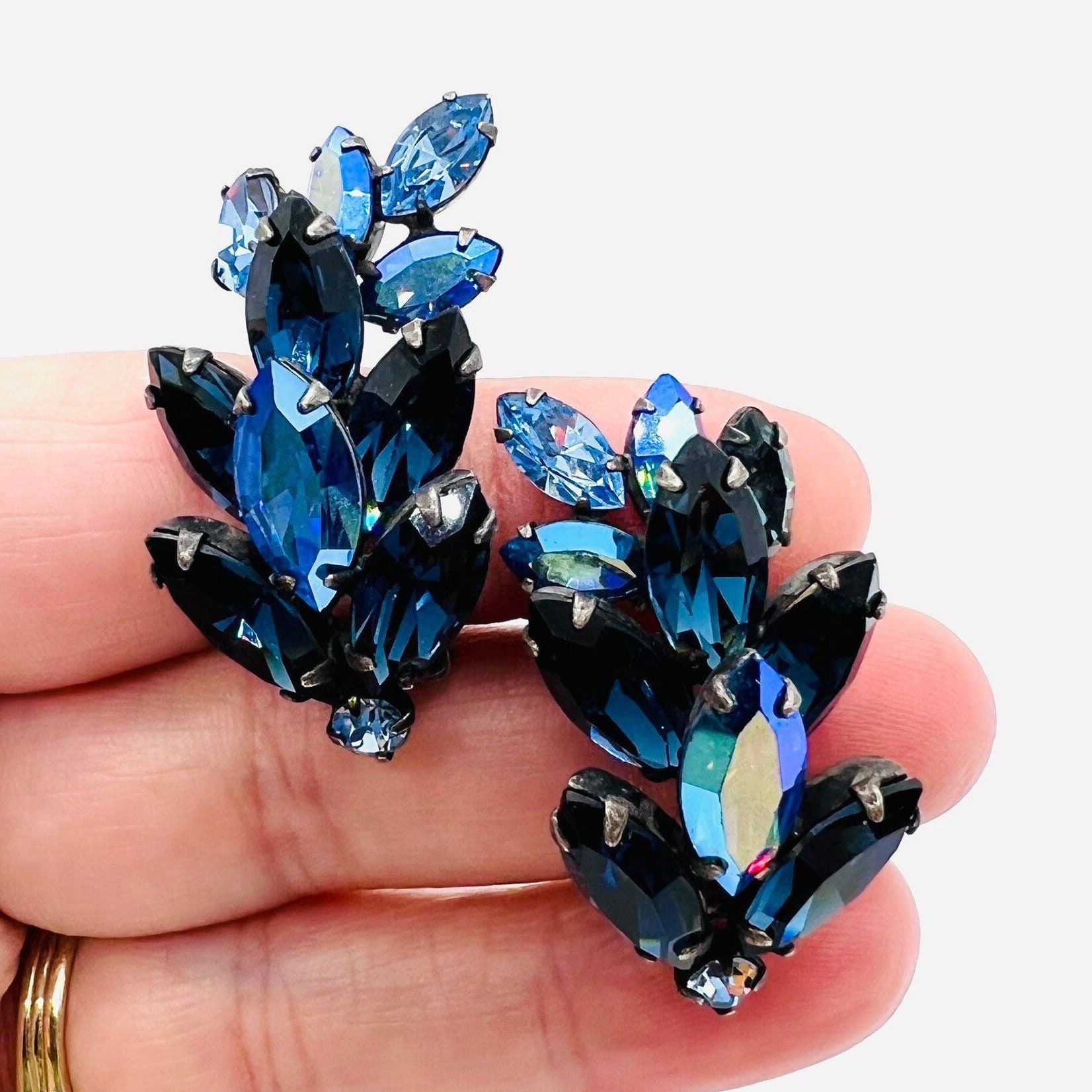 Blue Regency Brooch - Etsy