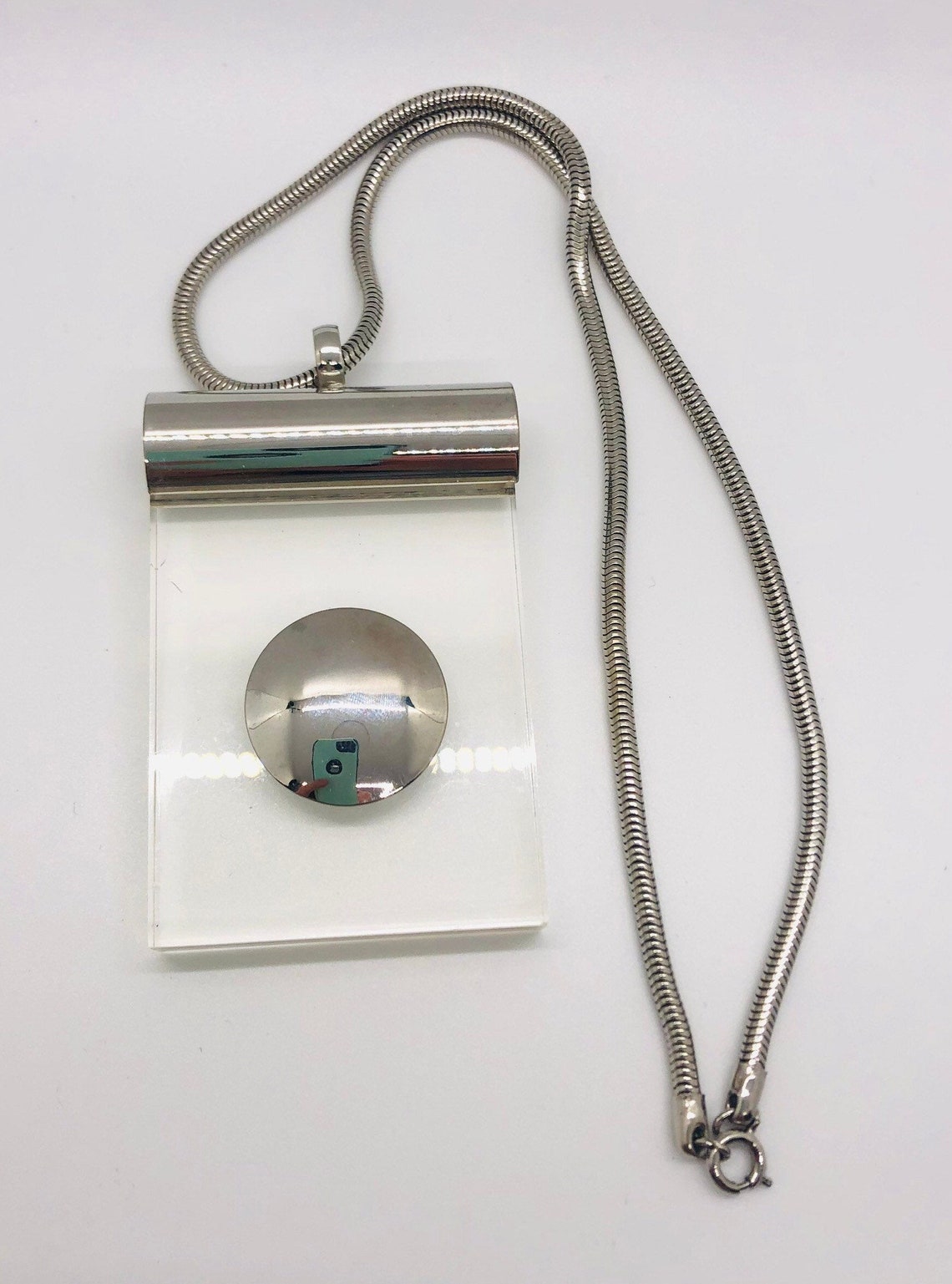 Black chrome necklace Clearance