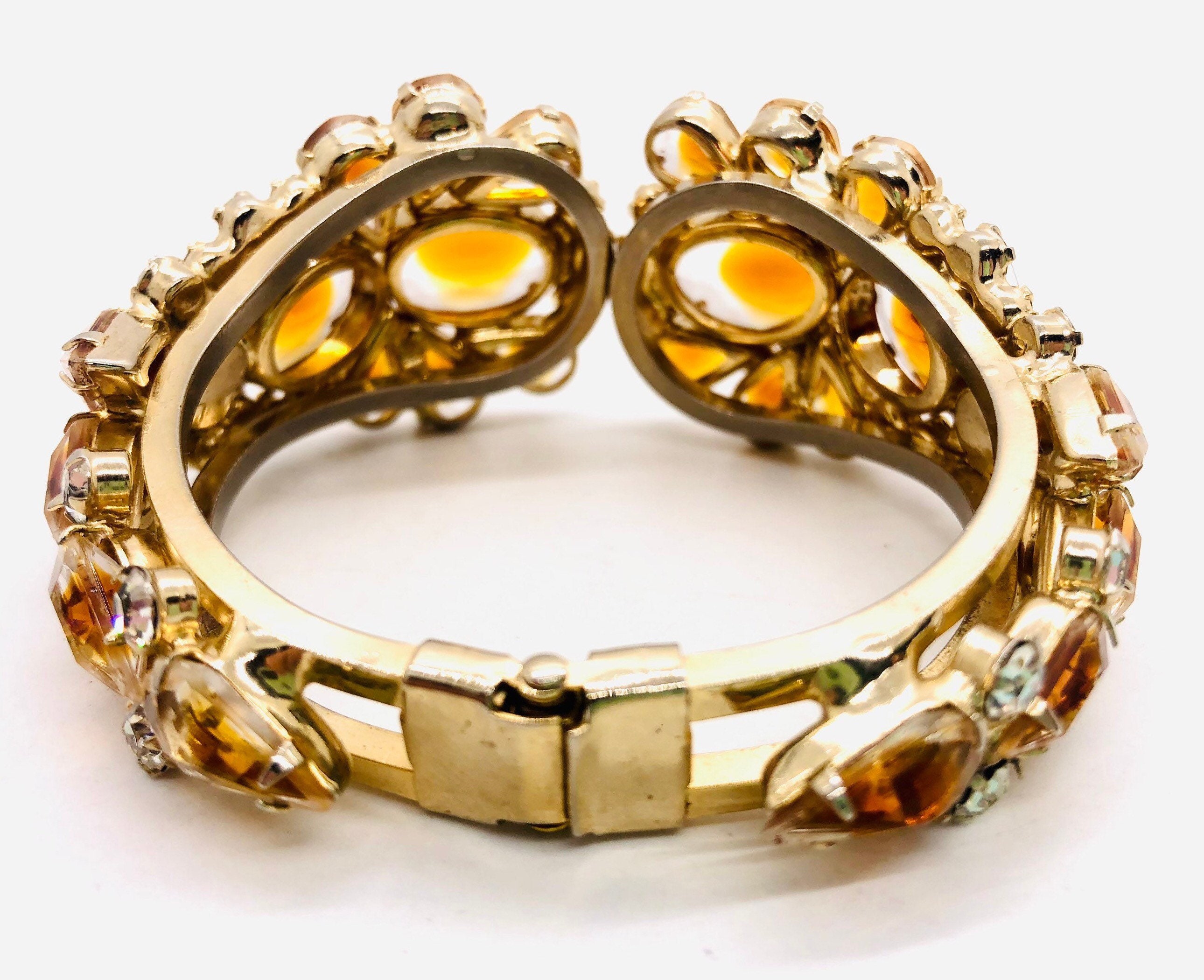 JULIANA Delizza & Elster Topaz Givre Rhinestone Clamper