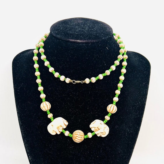 NORTH WORKS ２連Beads Necklace NORTH WORKS - BEADED NECKLACE - WHITE – CURRICULUM